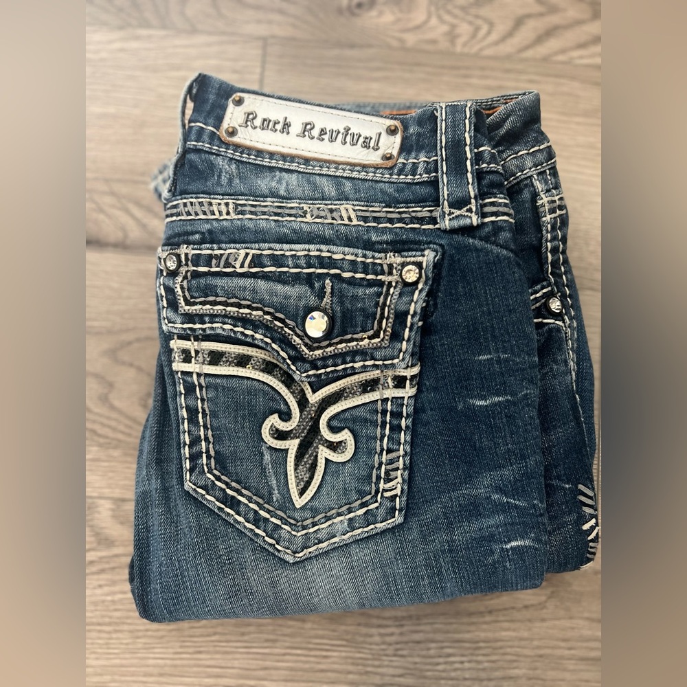 Rock Revival Blue Denim Jeans